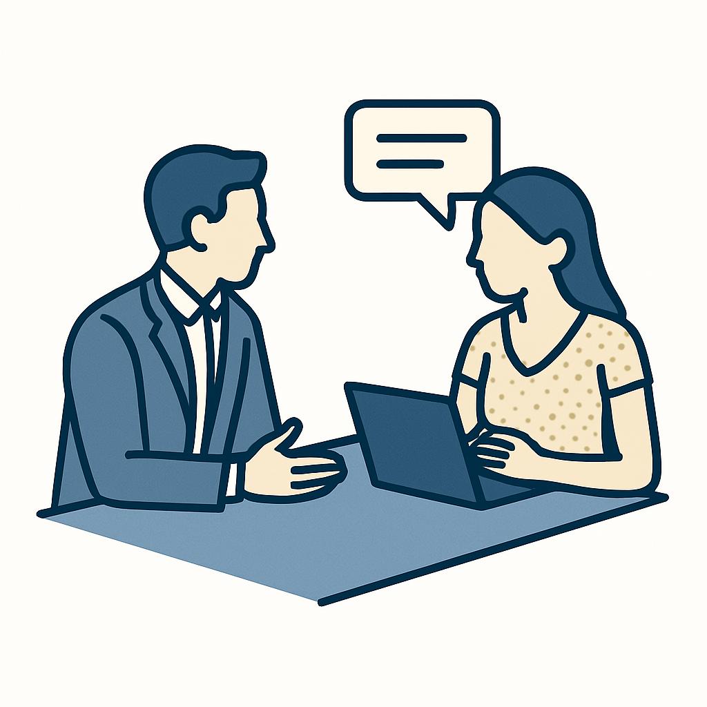 Image showing a coaching conversation